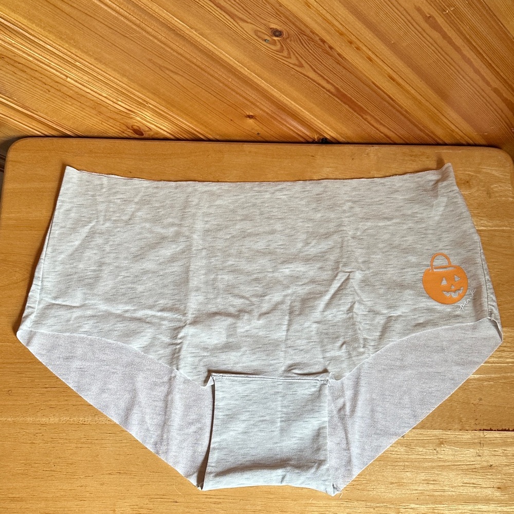 PINK Halloween Pumpkin No Show Shortie Panties